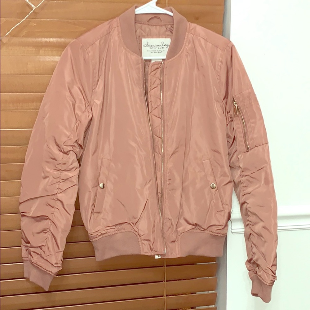 🌺American Rag Blush Pink Bomber Jacket